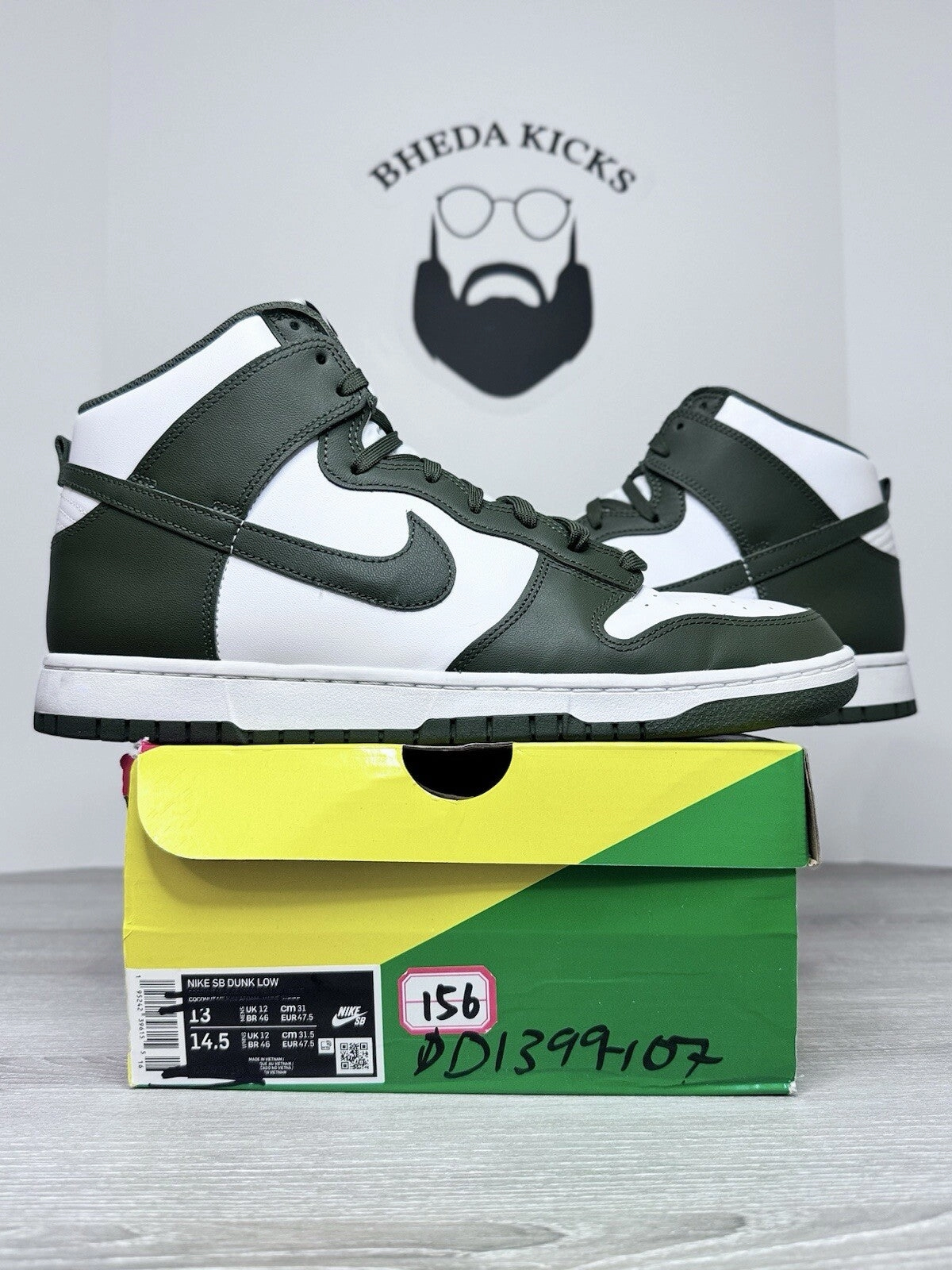 Asics Gel-nimbus 27 Atc Running Shoes Size 13 Nike Dunk 2022 High Cargo Khaki DD1399-107 Preowned Og Authentic