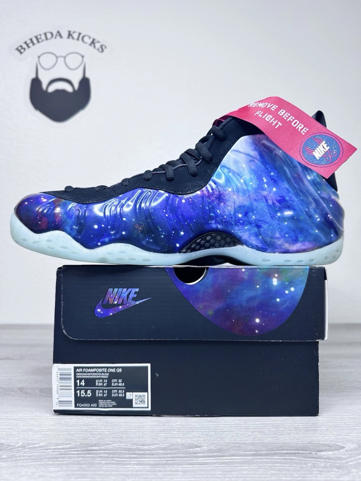 Size 14 - Nike Air Foamposite One Galaxy (2025) FQ4303-400 Brand New A Asics Running Shoes