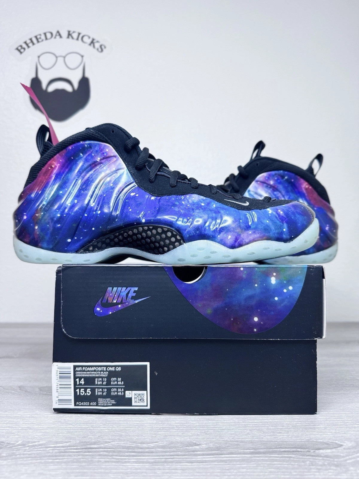 Size 14 - Nike Air Foamposite One Galaxy (2025) FQ4303-400 Brand New Asics Turf Shoes Field Hockey