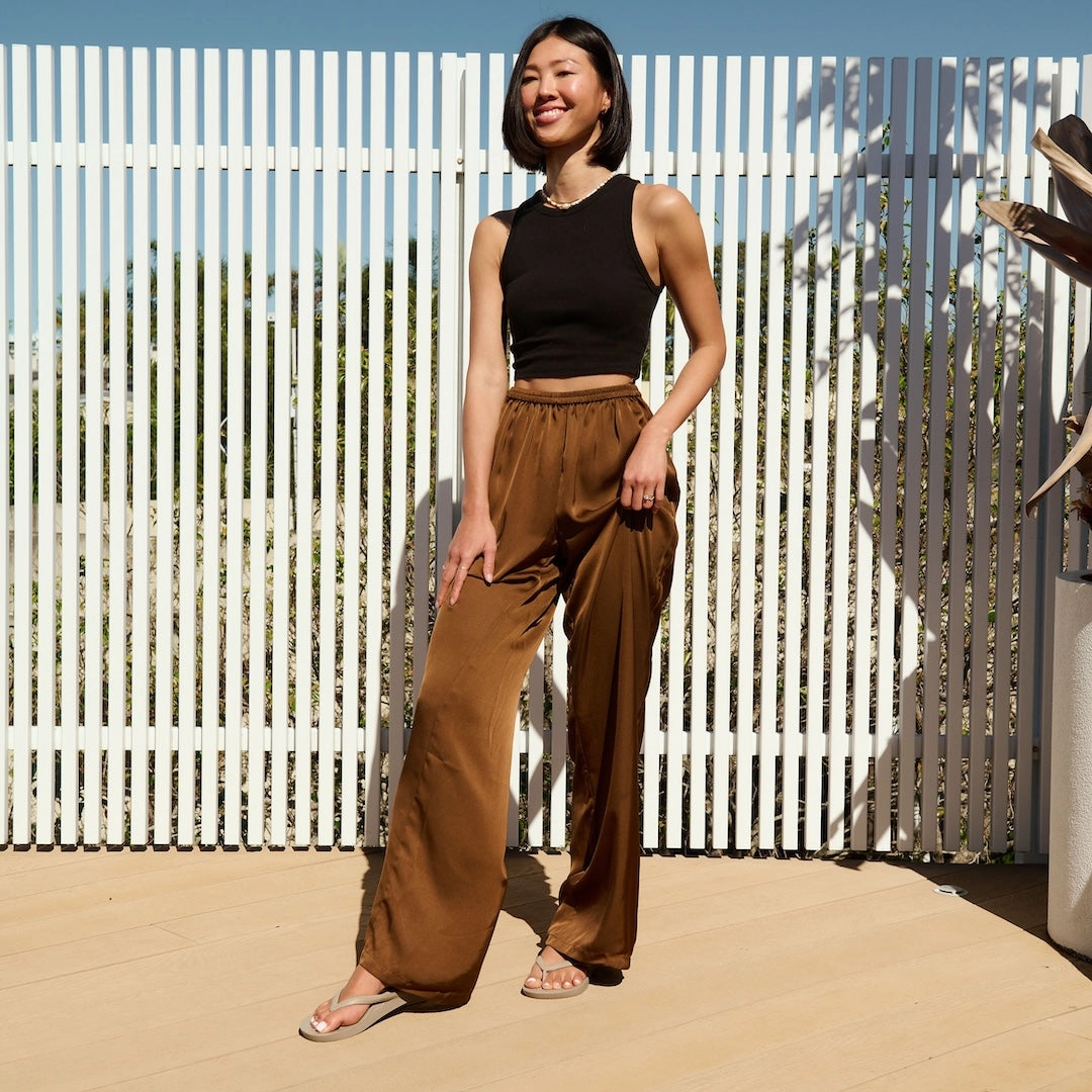 Arch Support Flip Flops - Classic - Taupe Fat Tire Flip Flops