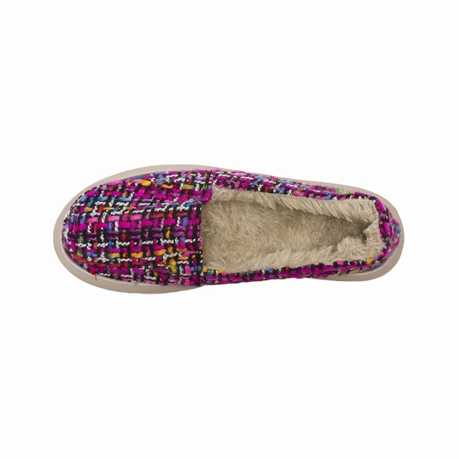 Sanuk Short Knitty Fuchsia Multi Tweed Shoes Walking In Flat Shoes Pain