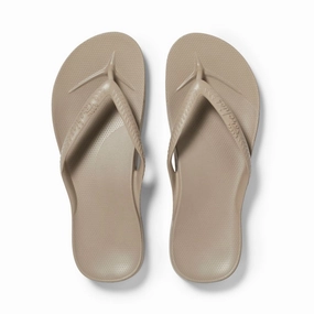 Melissa Odabash Flip Flops ARCH SUPPORT THONGS - Taupe