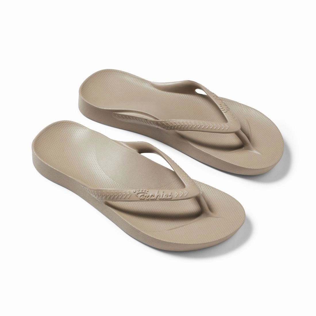 Best Material For Flip Flops ARCH SUPPORT THONGS - Taupe