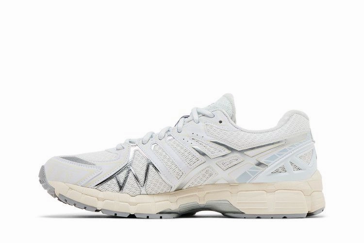 ASICS Gel-Kayano 20 White Pure Silver Asics Nimbus 18 Running Shoes
