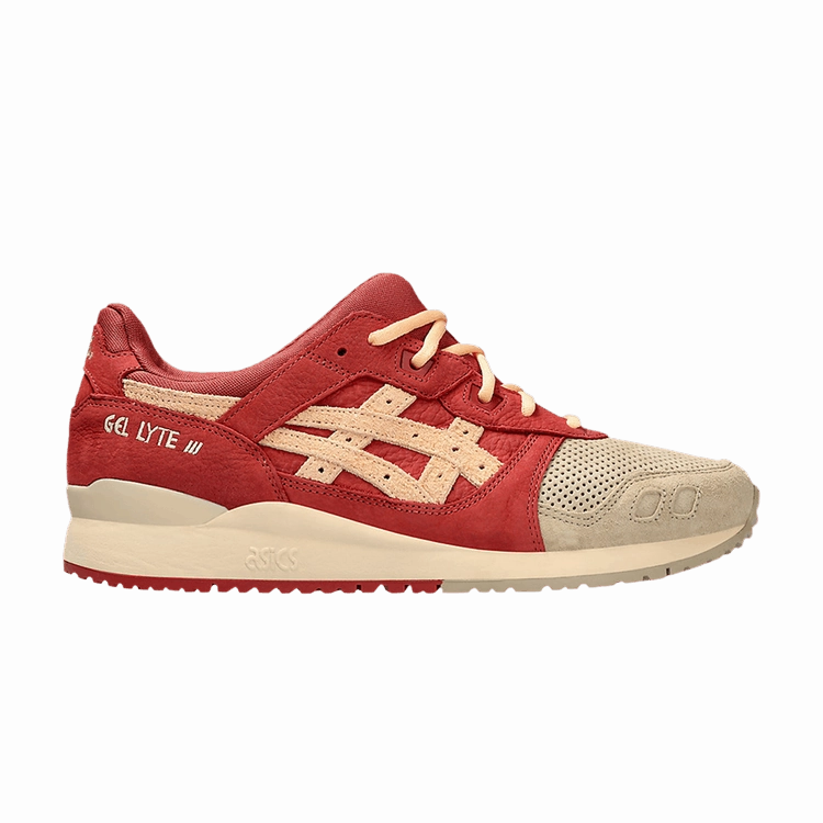 ASICS Gel-Lyte III OG Wood Crepe Burnt Red Asics Beat The Streets Wrestling Shoes