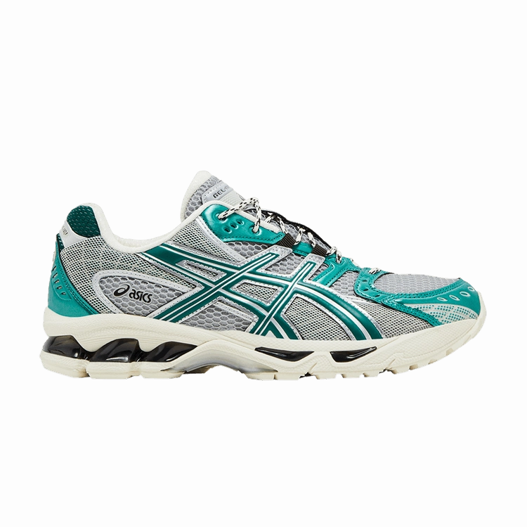 Asics Winter Running Shoes Spikes ASICS Gel-Nimbus 10.1 Silver Green Metallic