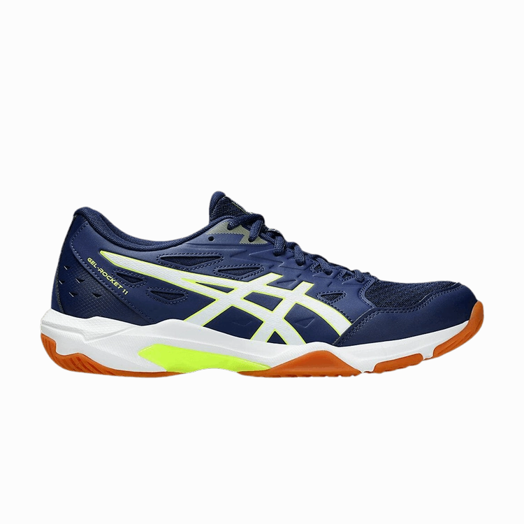 Asics Long Distance Shoes ASICS Gel-Rocket 11 Blue Expanse Safety Yellow