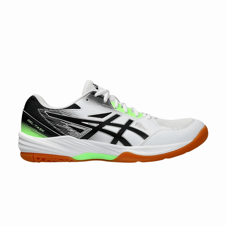 ASICS Gel-Task 3 White Black Discount Asics Volleyball Shoes