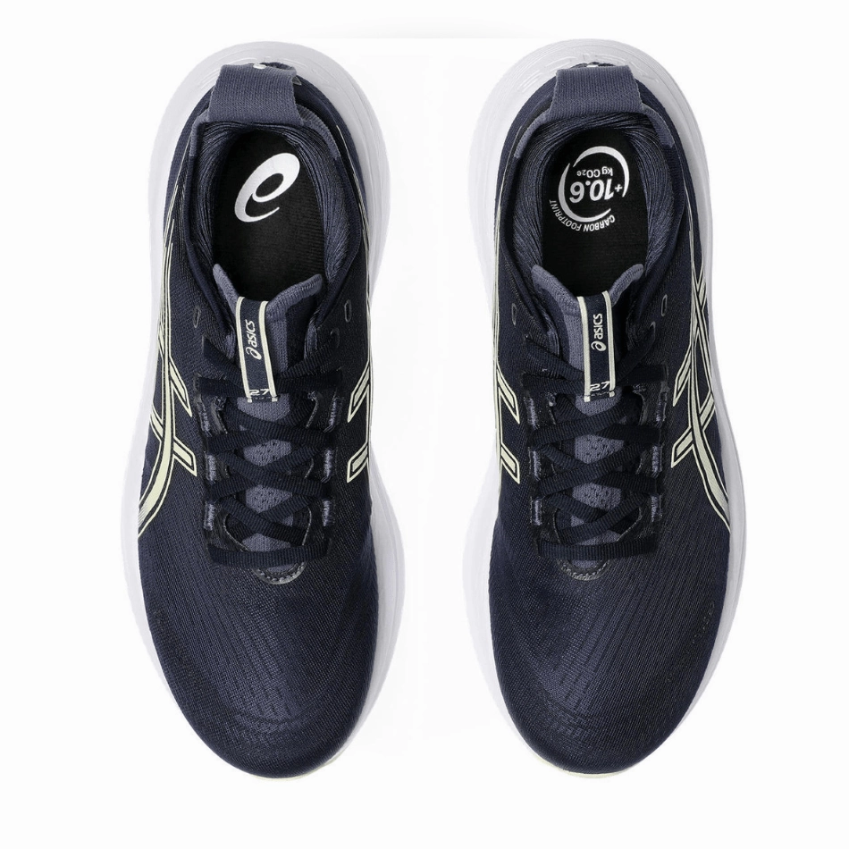 ASICS Men's GEL-NIMBUS 27 Running Shoes in Midnight/Vanilla AW25 Gt 2000 13 Running Shoes