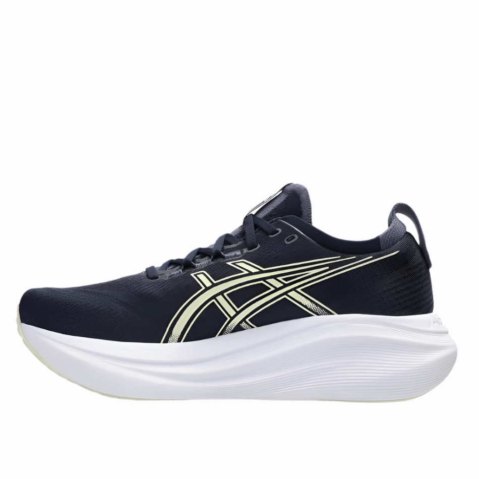 ASICS Men's GEL-NIMBUS 27 Running Shoes in Midnight/Vanilla AW25 Running Shoes With Plantar Fasciitis