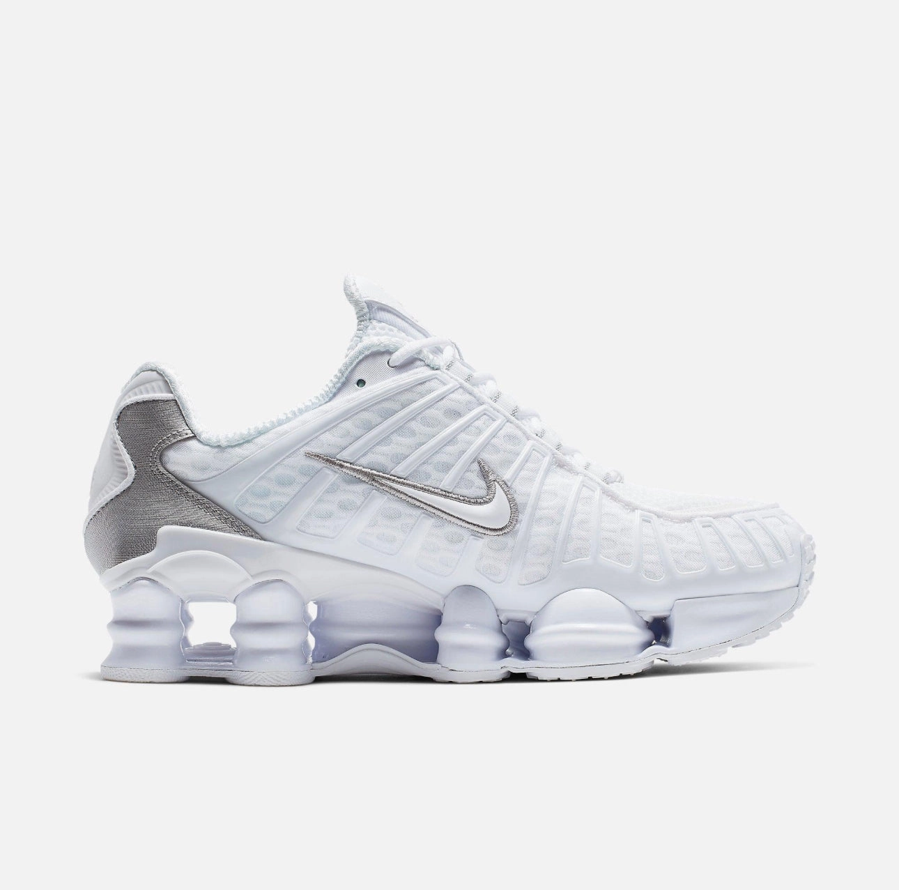 Nike ShoX TL - White/Silver Asics Blade Ff Badminton Shoes
