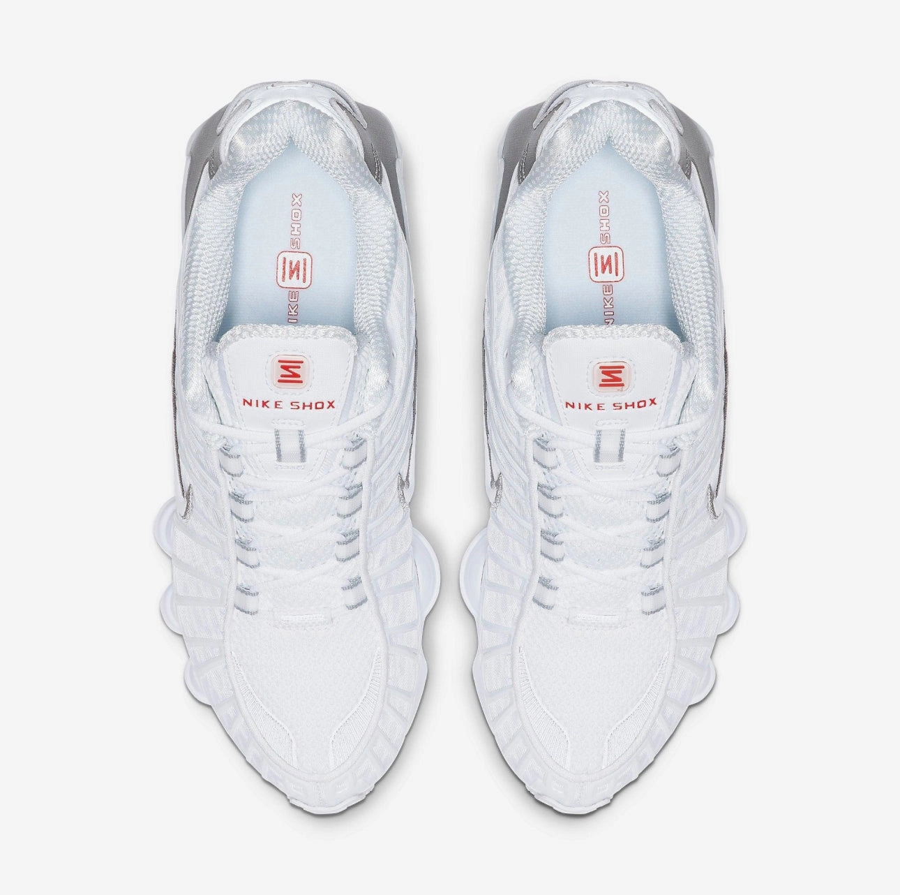 Nike ShoX TL - White/Silver Asics Evo Wrestling Shoes