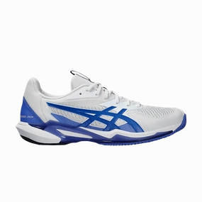 ASICS Solution Speed FF 3 Clay White Tuna Blue Asics Shoes With Low Heel Drop