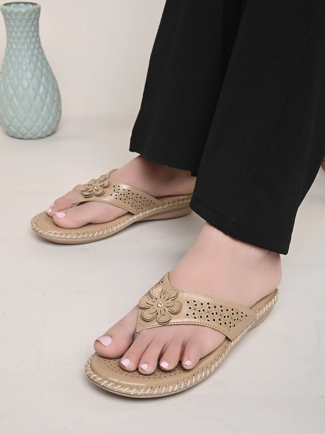 Attractive & Fancy Laser Design Soft Doctor Slippers Florence Slippers