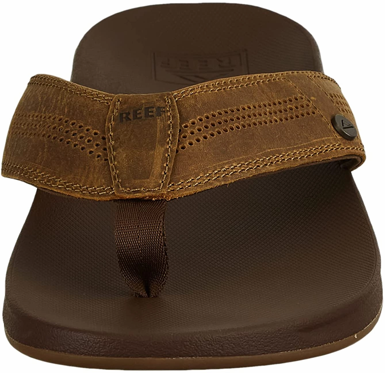 REEF Cushion Lux Men's Flip Flop  Ultra Soft Cushion Footbed, Premium Full Grain Leather Strap, Toffee RF0A3YMNTFF Needle Felted Slippers