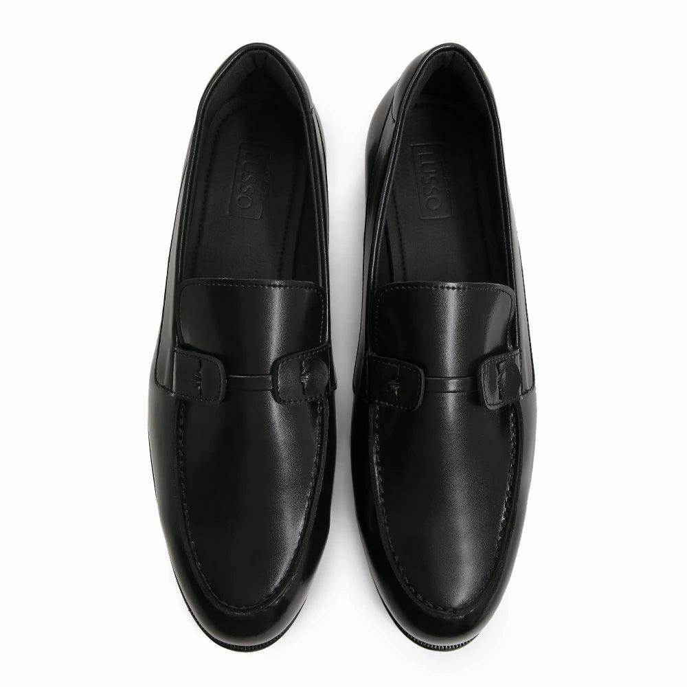 Baldwin - Black Slip On Loafers Zebra Print