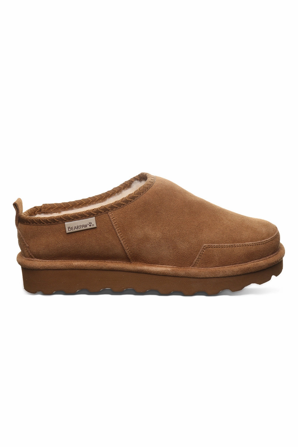 Bearpaw Damian Slippers for Men in Hickory | 3324M-220-HICKORY Slippers With Fur Inside