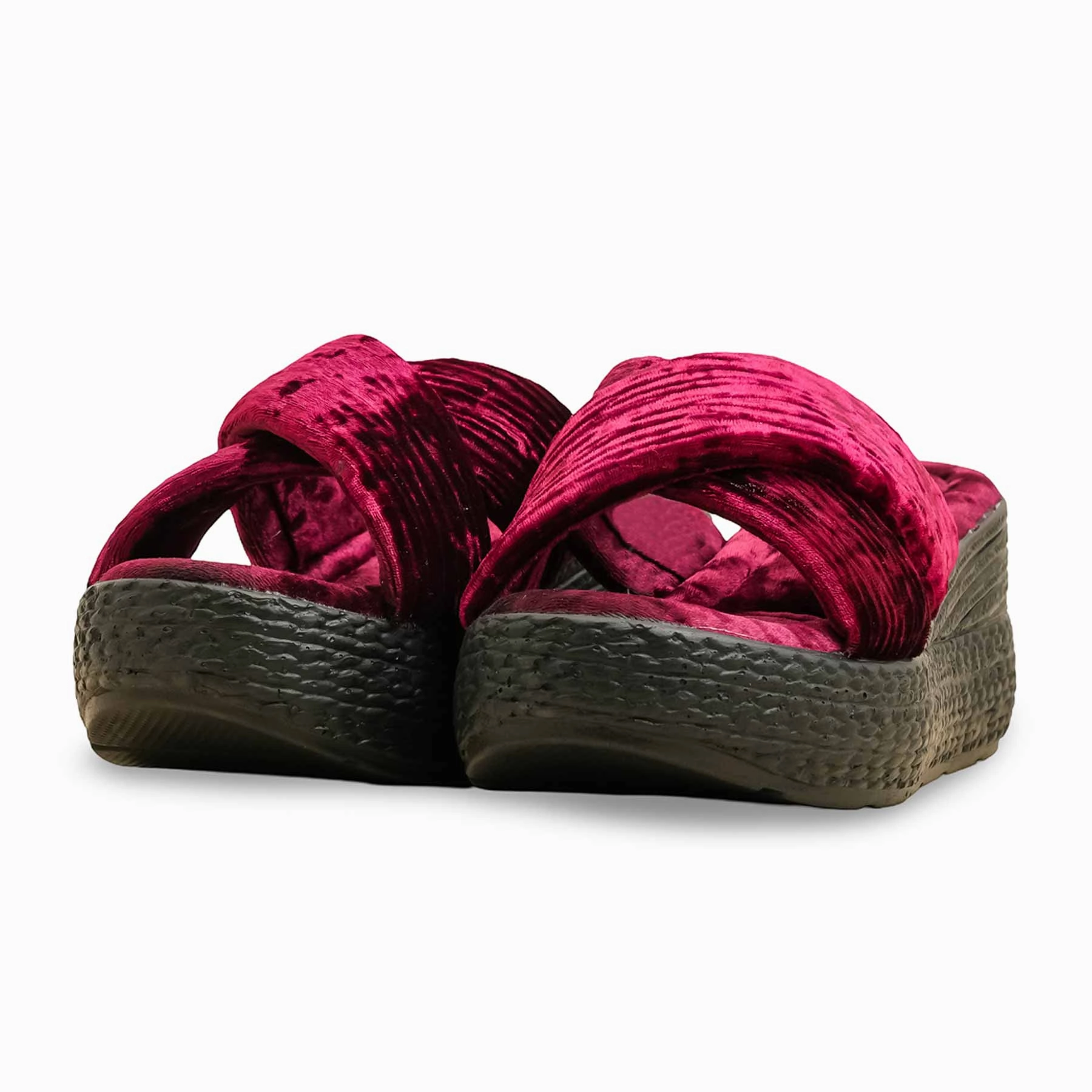 Dark Onyx Slides Maroon Formal Slipper PU0610
