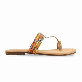 Beige Casual Chappal CL2105 Casual Canvas Shoe Crossword Clue