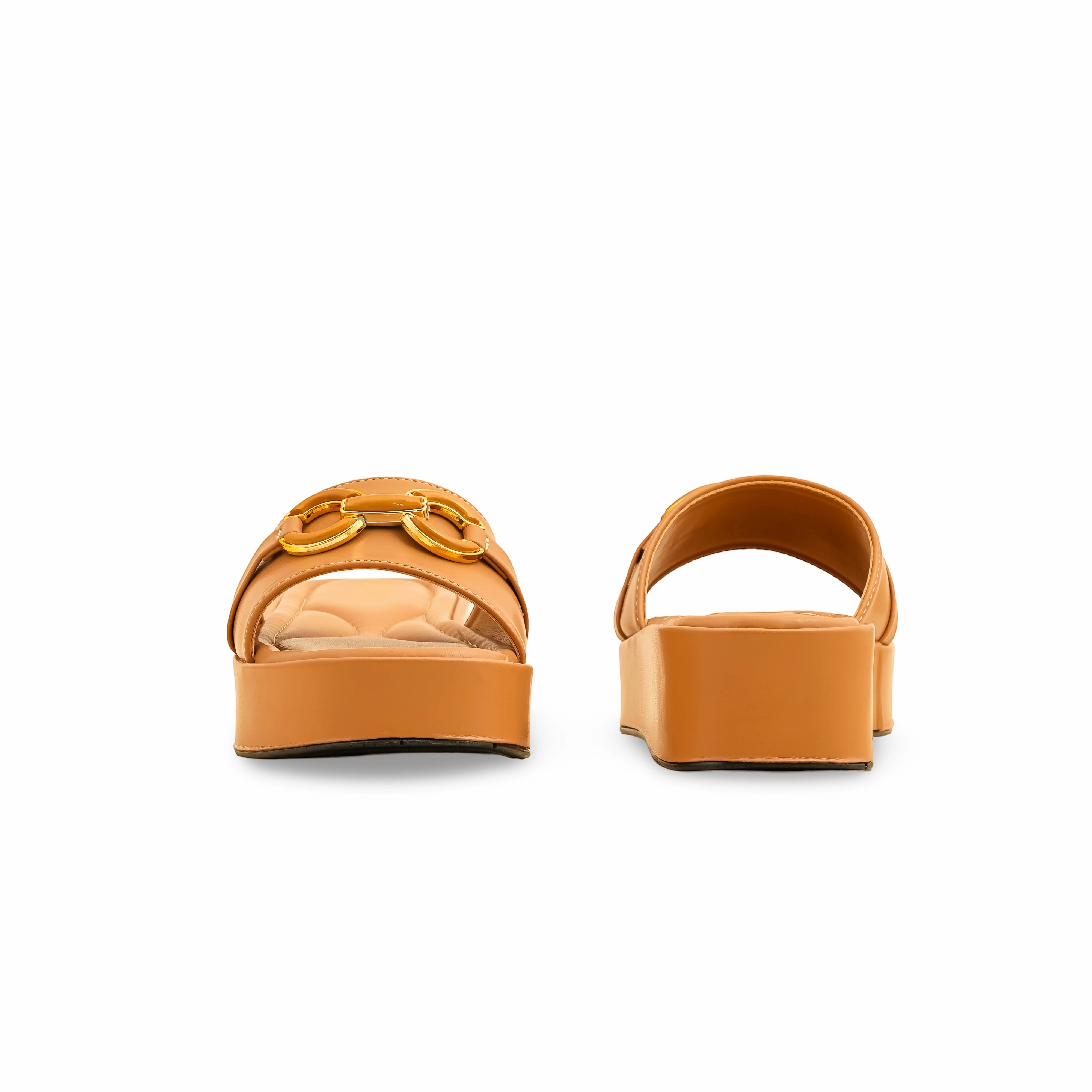 Beige Formal Slipper PU0536 Cork Sole Slippers