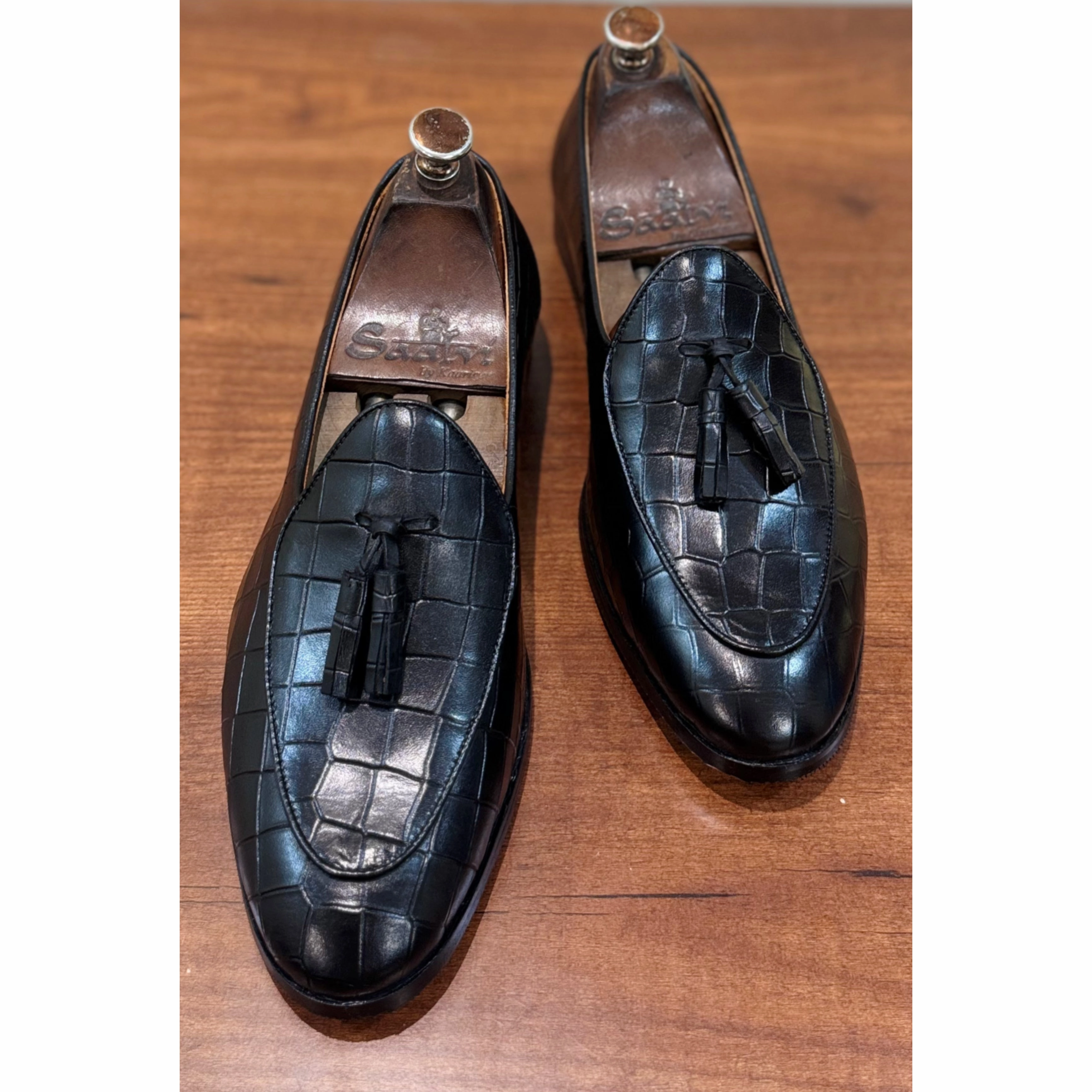 Italian Leather Loafers Belgian Loafers Croco