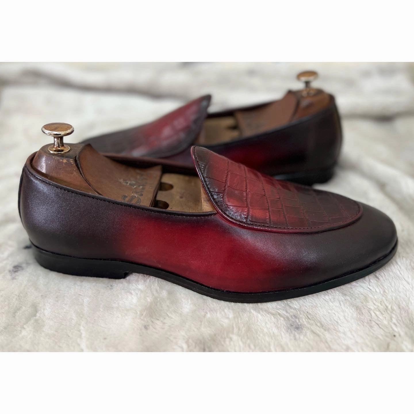 Belgian Loafers Hand Patina Loafers Penny