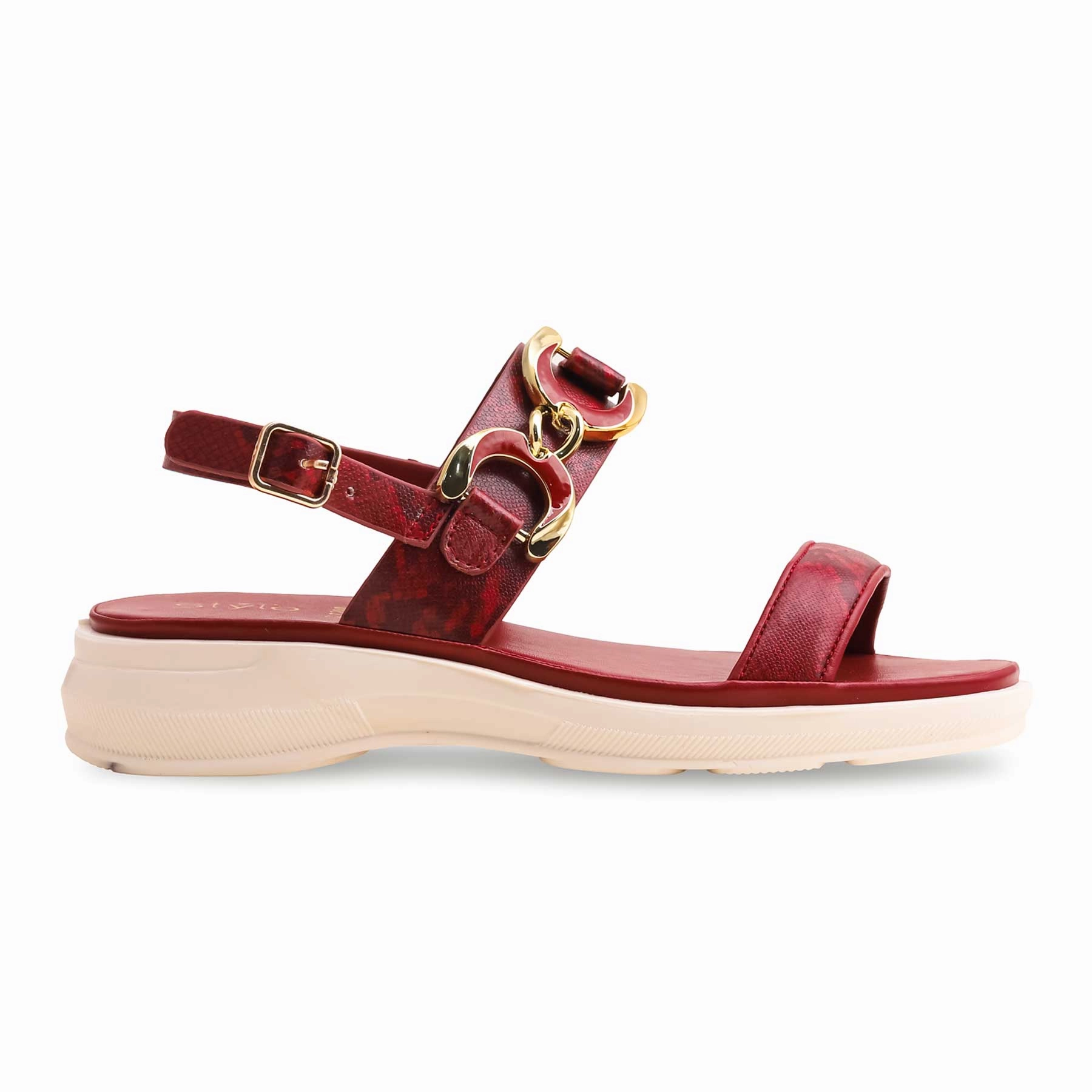 Maroon Casual Sandal CL7200 Mens Casual Golf Shoes