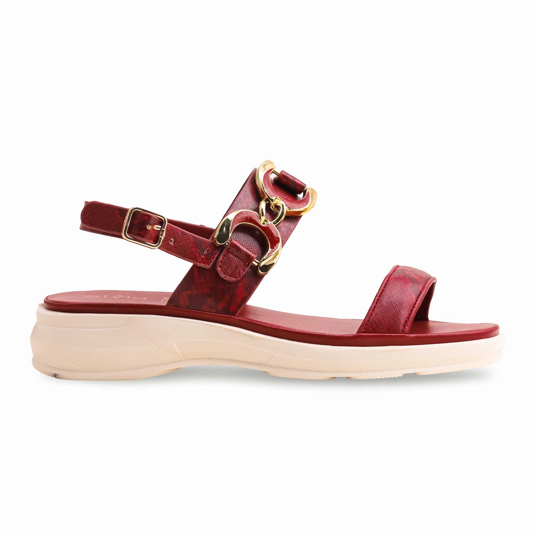 Maroon Casual Sandal CL7200 Tan Leather Casual Shoes