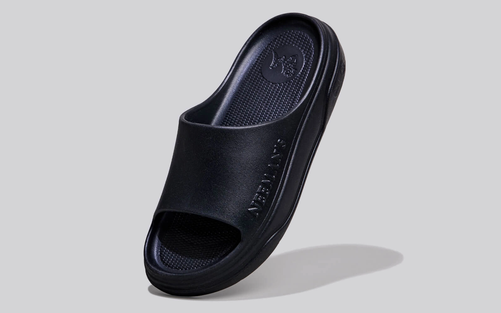 Pictures Of Lady Slippers Flowers Cushers Slides For Men : Black