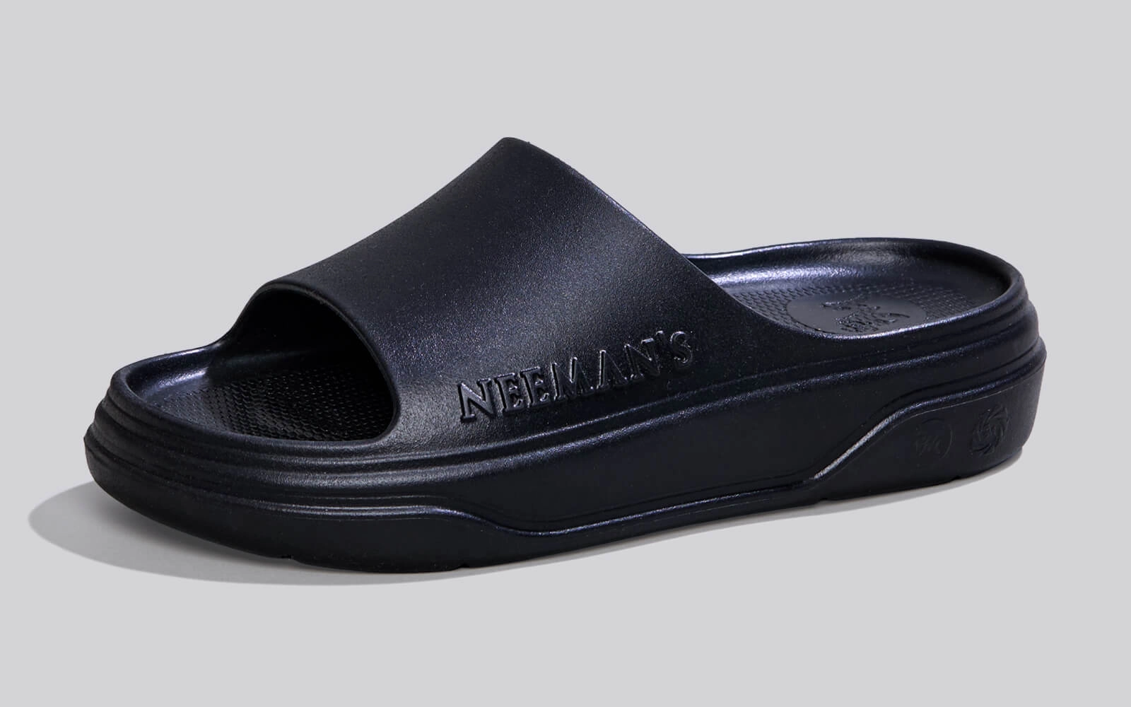 Cushers Slides For Men : Black Essie's Slippers