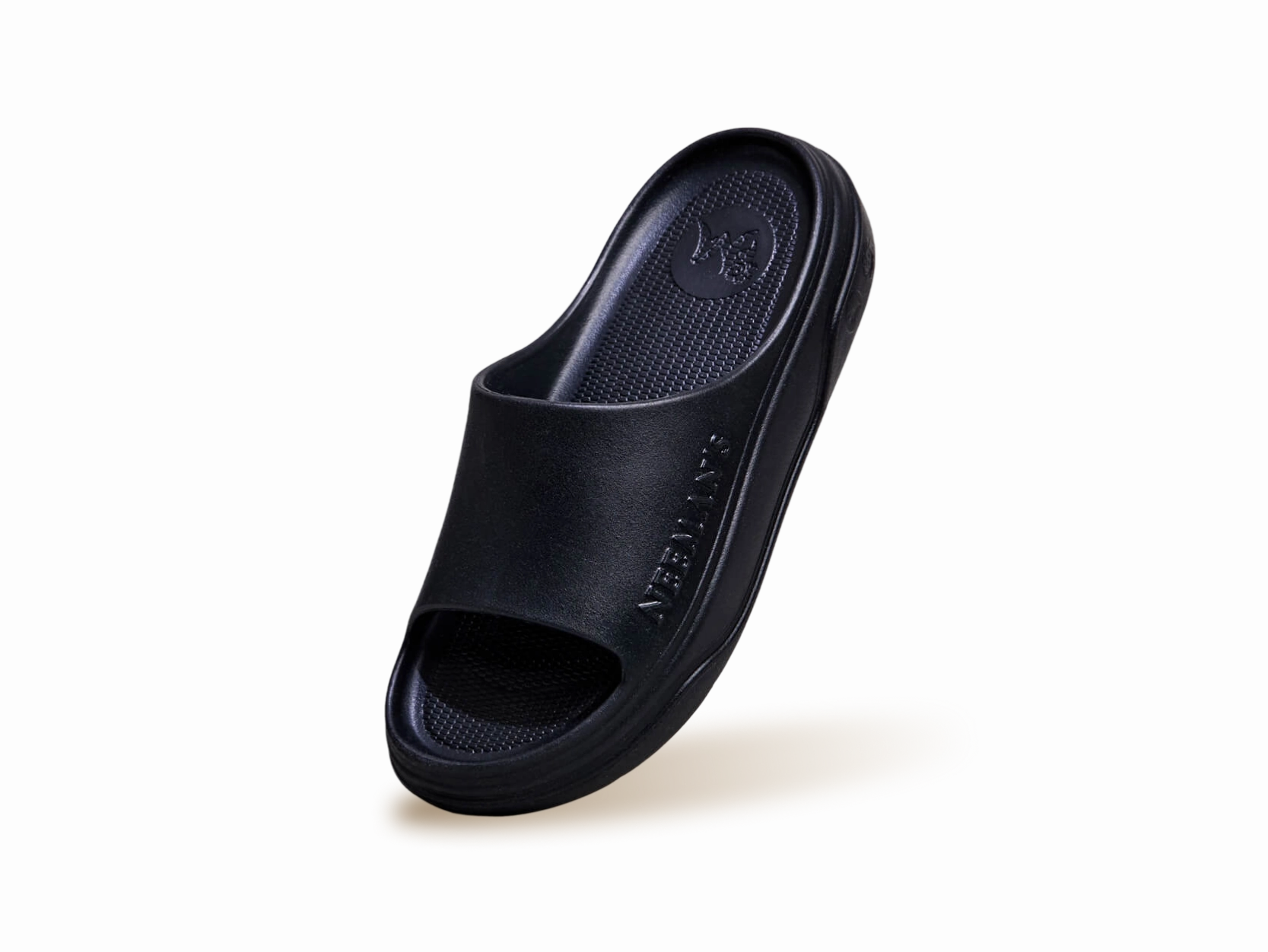 Genie Slippers Cushers Slides For Men : Black