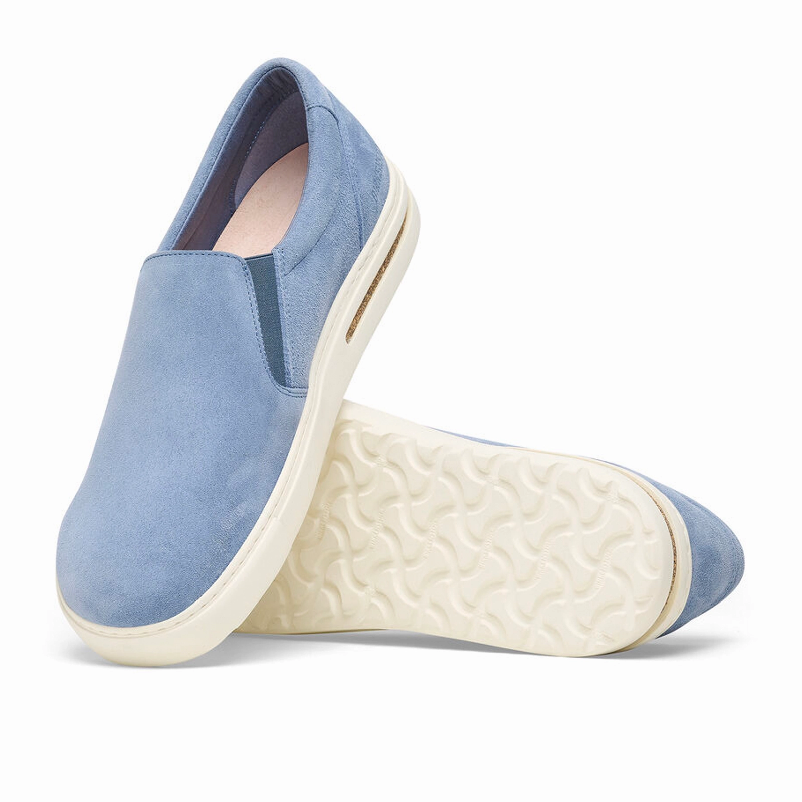 Mercurial Casual Shoes Birkenstock Oswego Slip On Sneaker (Men) - Elemental Blue Suede