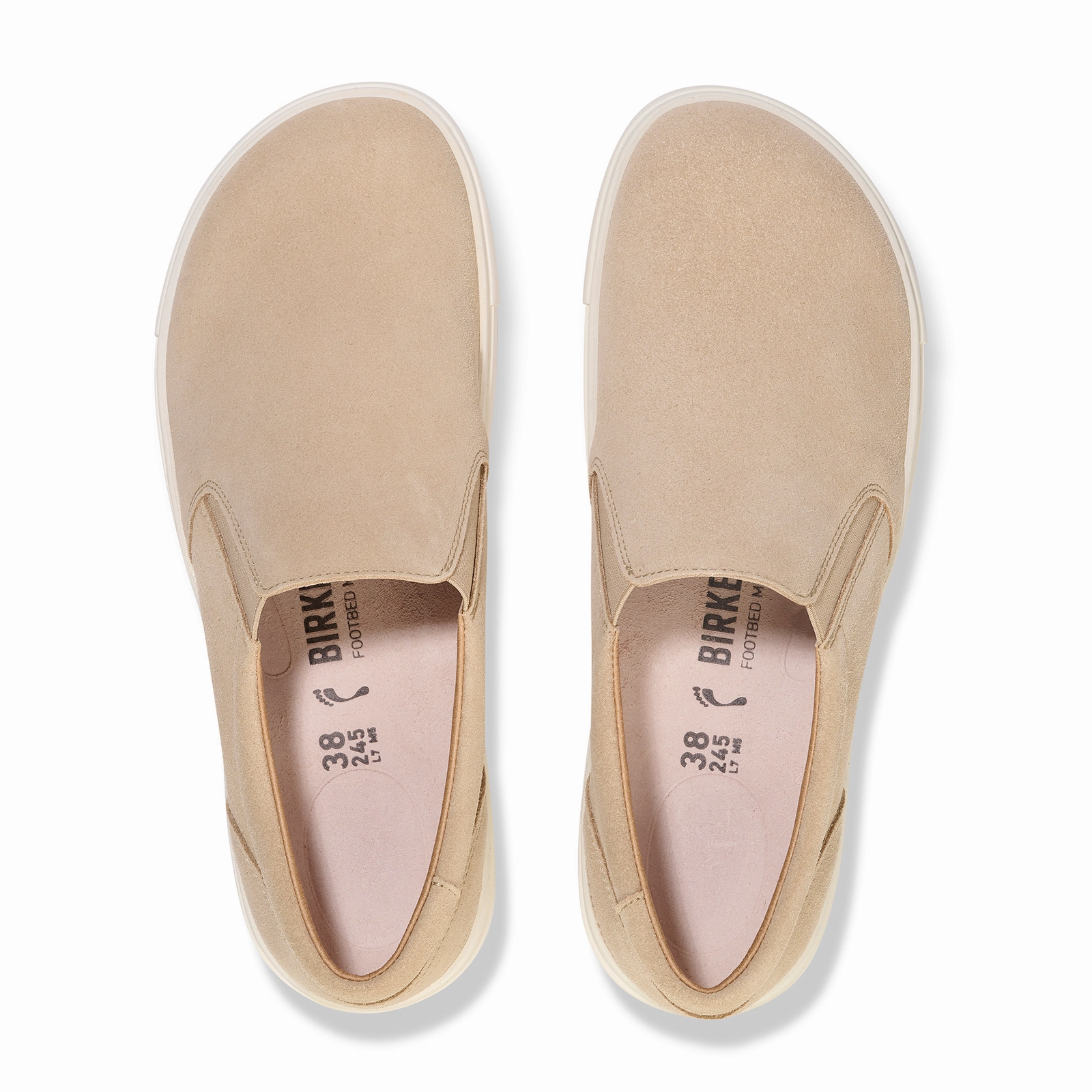 Old Skool Casual Shoes Birkenstock Oswego Slip On Sneaker (Men) - Sandcastle Suede