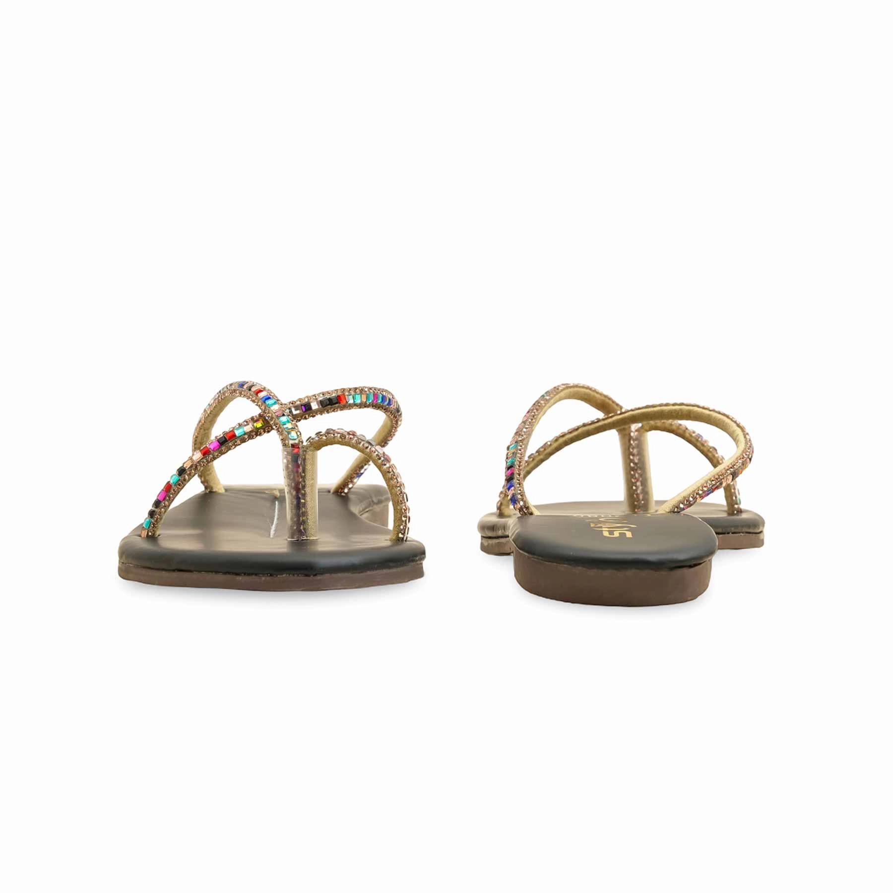 Slippers Supportive Black Casual Chappal CL2088