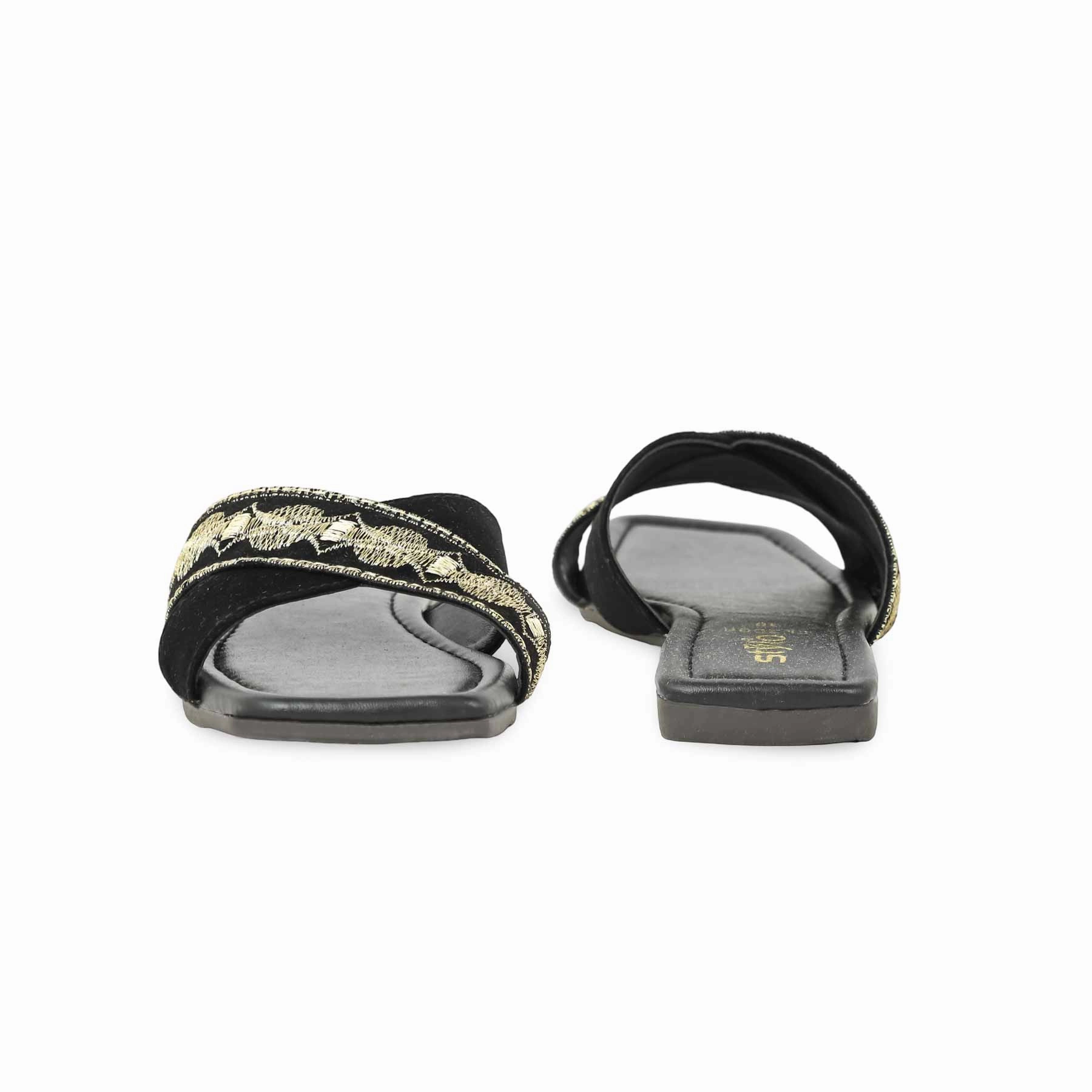 Lotus Casual Shoes Black Casual Slipper CL2006