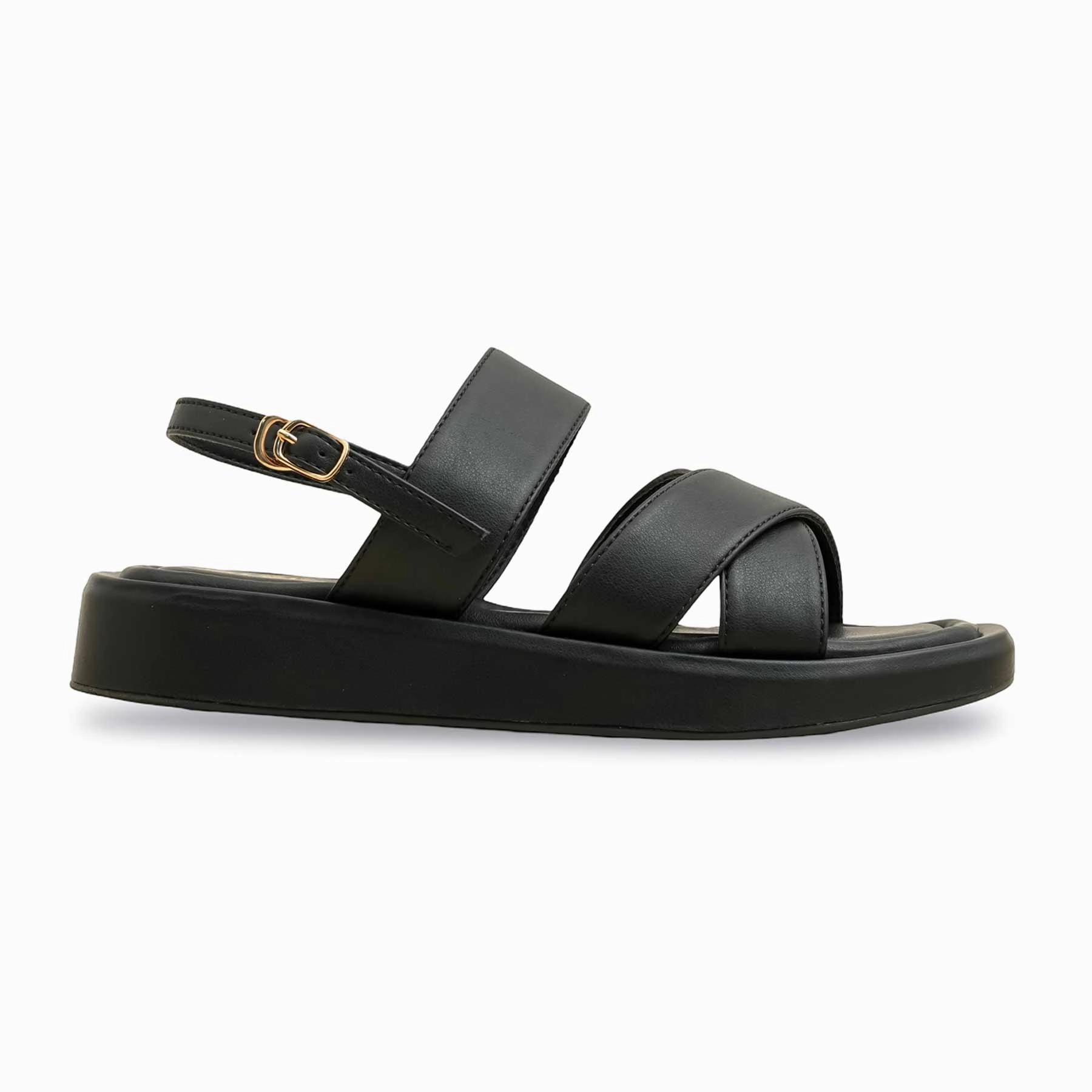Black Formal Sandal PU0618 Flat Shoes Flats
