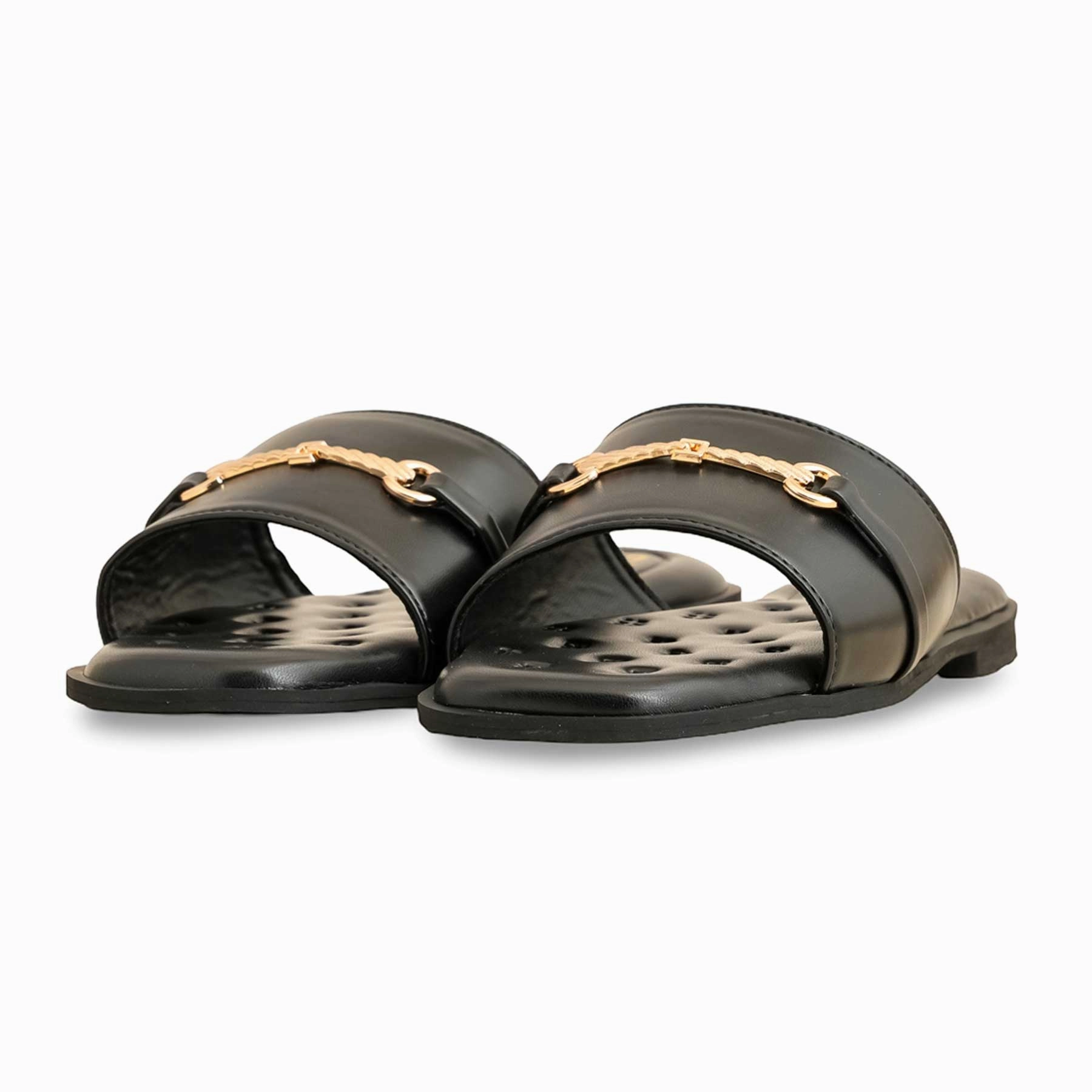 Black Formal Slipper FR8364 Jordan Slides