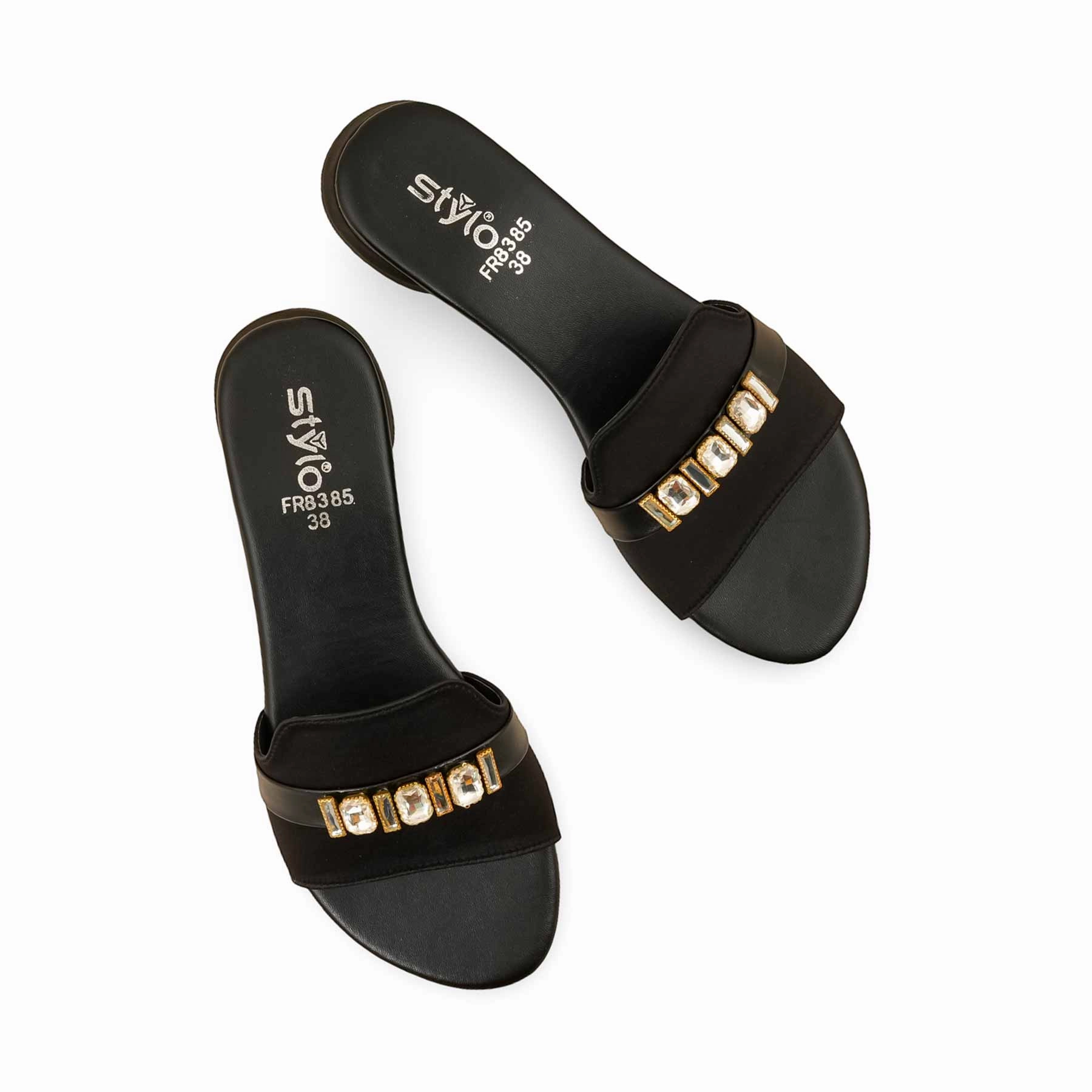 Spring Slippers Black Formal Slipper FR8385