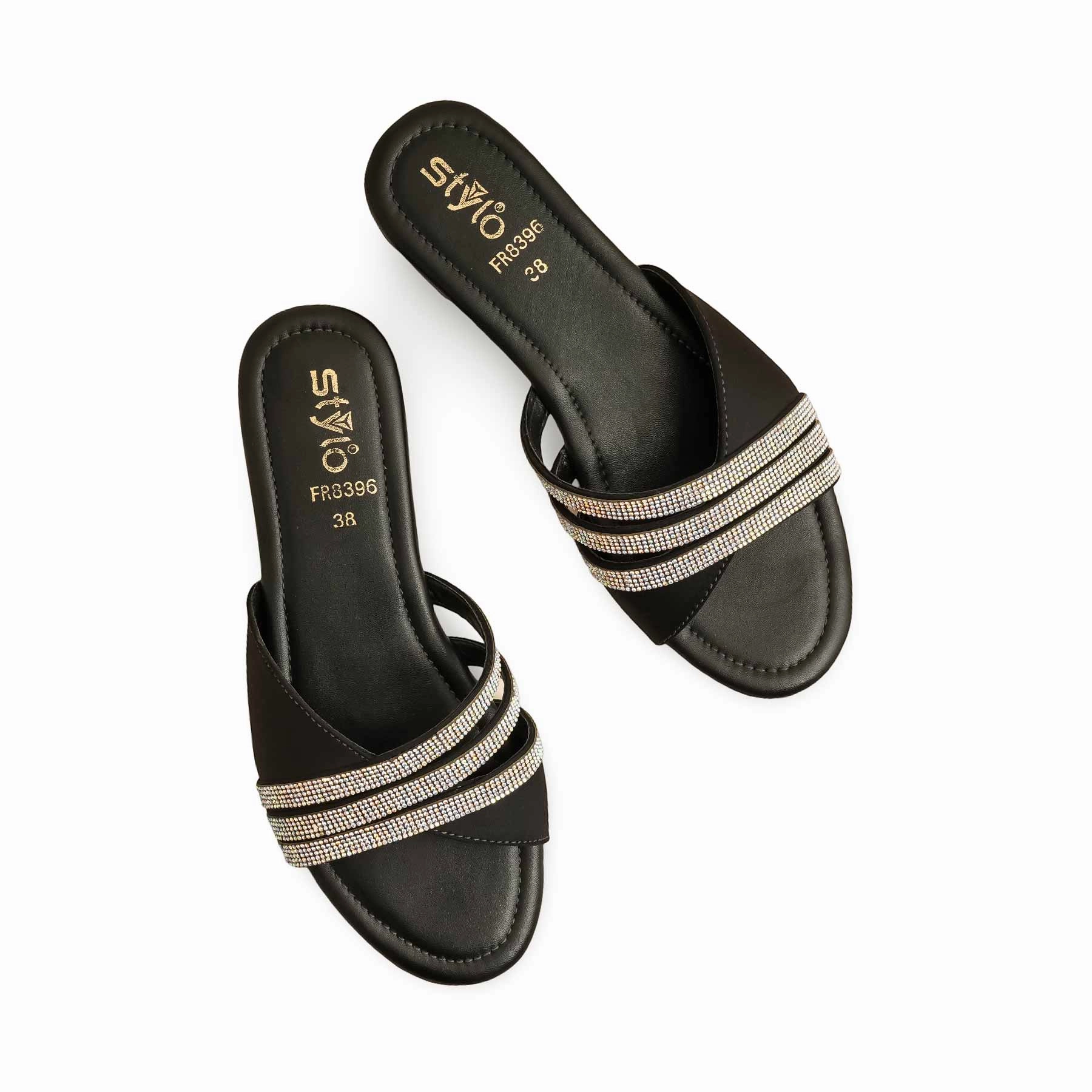 Slippers Plant Black Formal Slipper FR8396