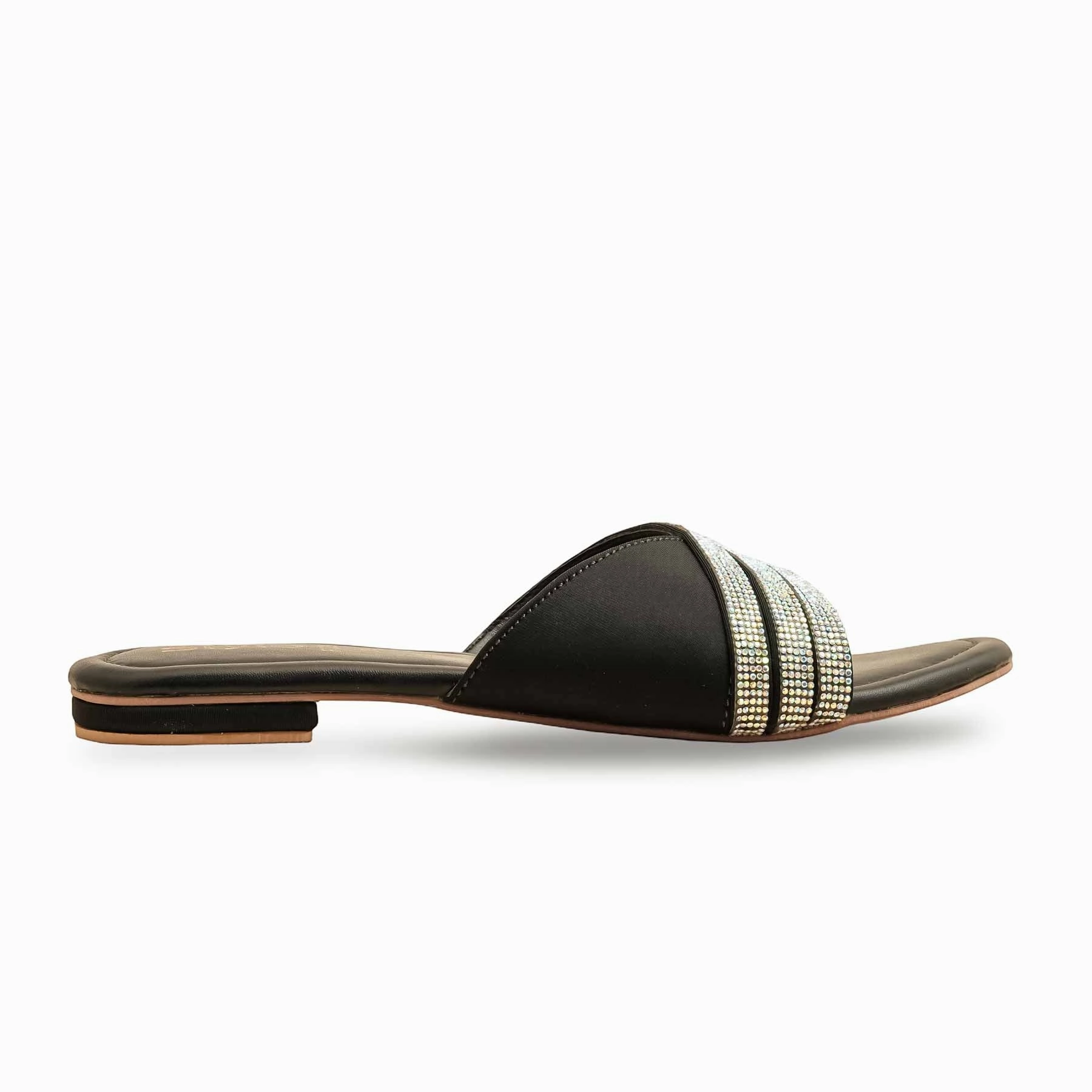 Slippers With Laces Black Formal Slipper FR8396