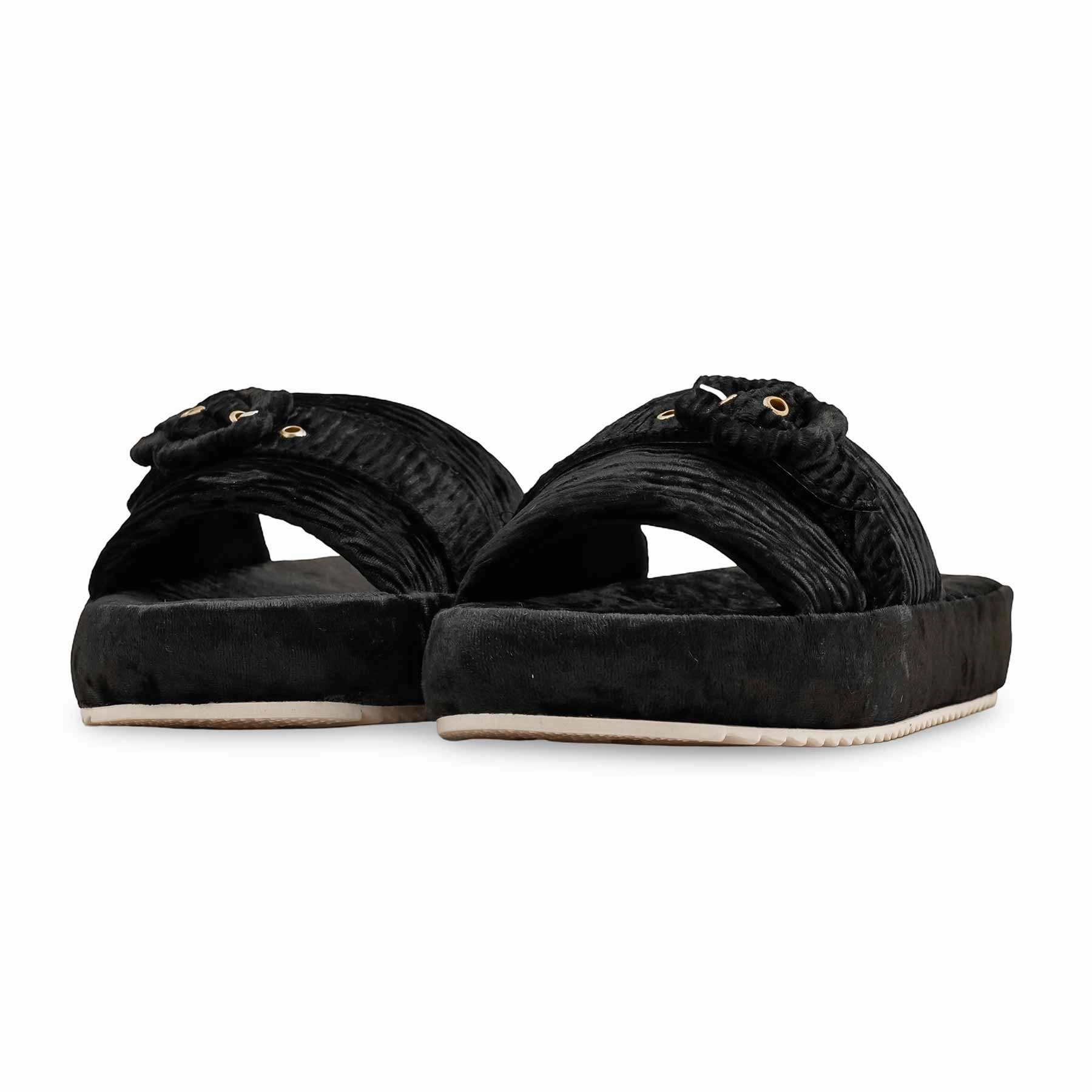 Black Formal Slipper PU0570 Slides From Target