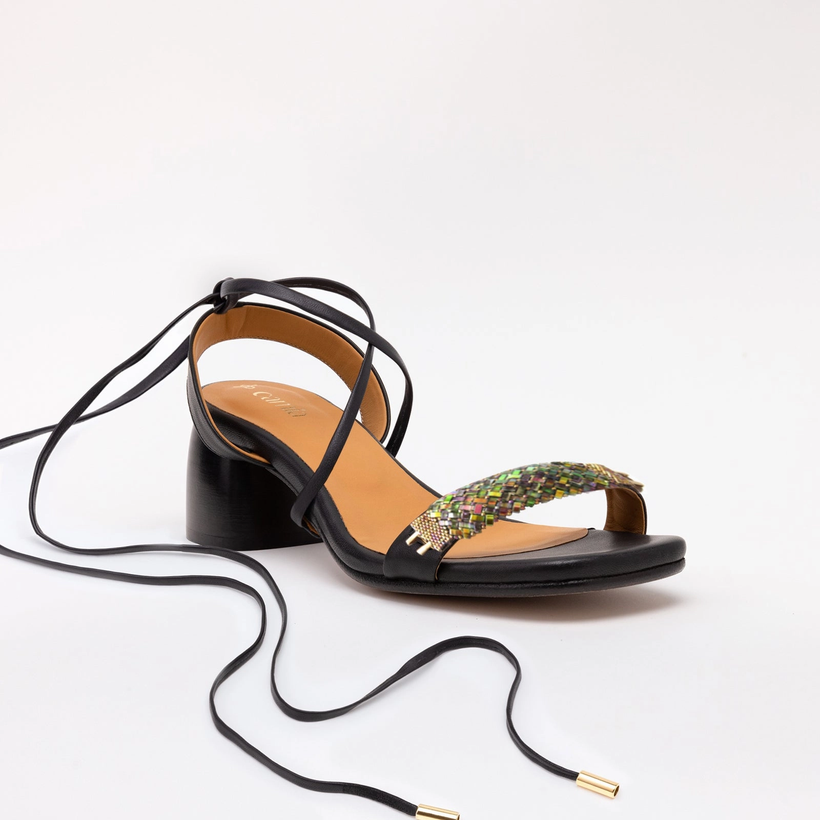 Sandals Ugg Black Heeled Swap Sandal Aqua Black Gladiator