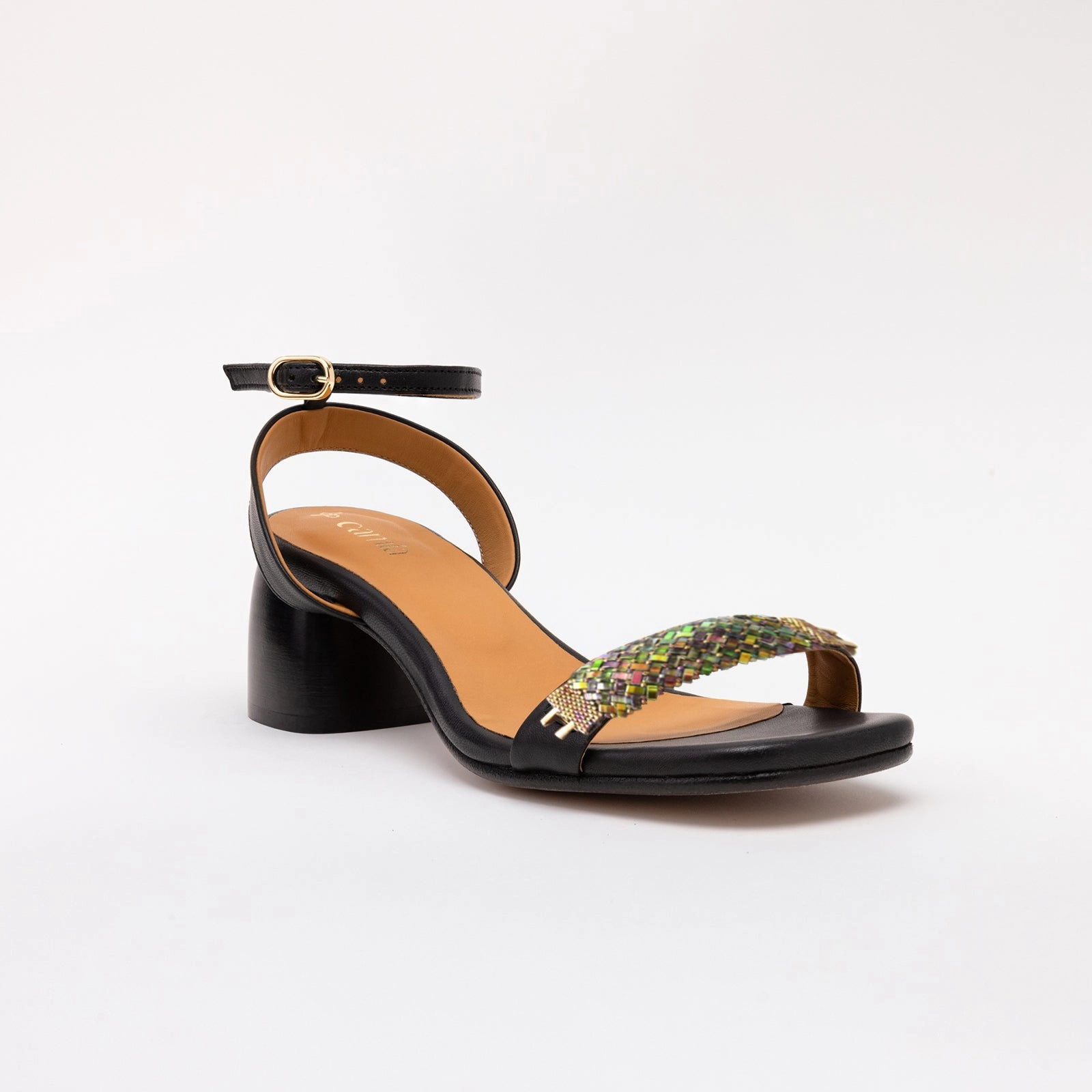 Black Heeled Swap Sandal Aqua Arla Sandals