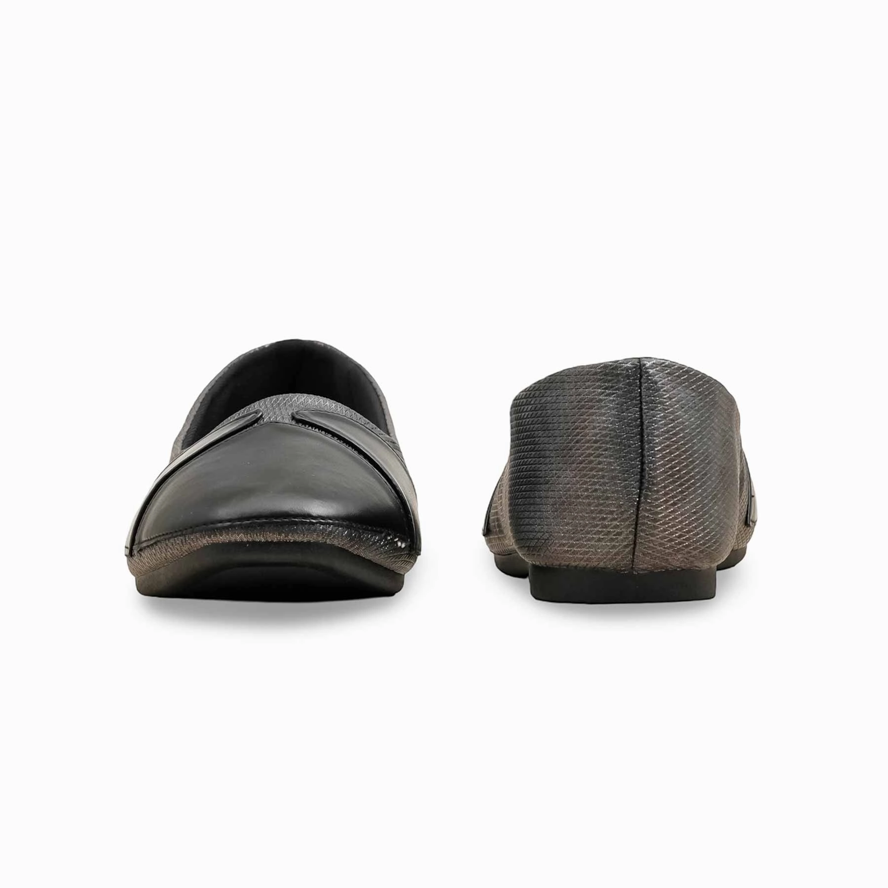 Black Pumps For Ladies WN1363 Flattering Flat Shoes