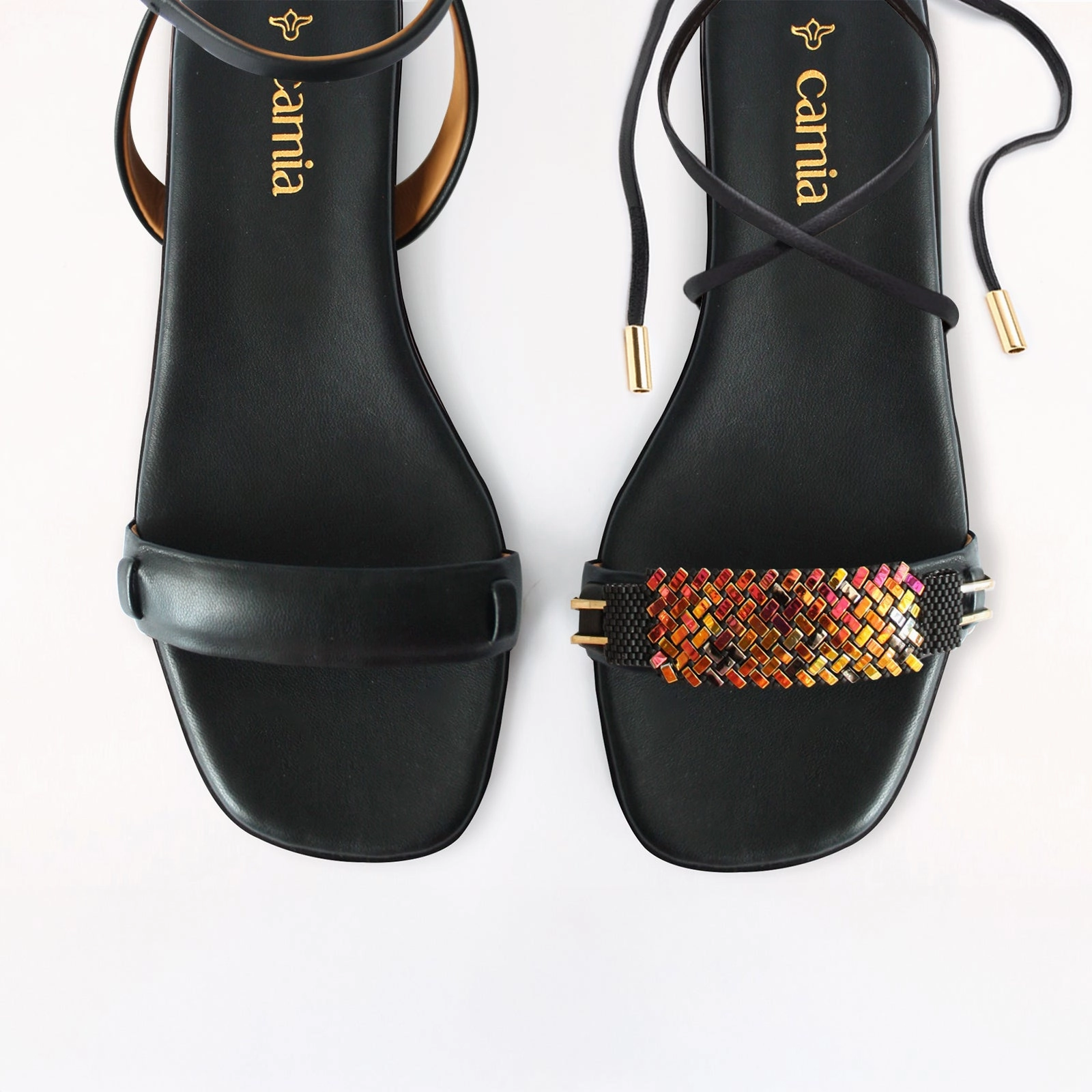 High Heeled Sandals Black Swap Sandal Volcanic Black Gladiator