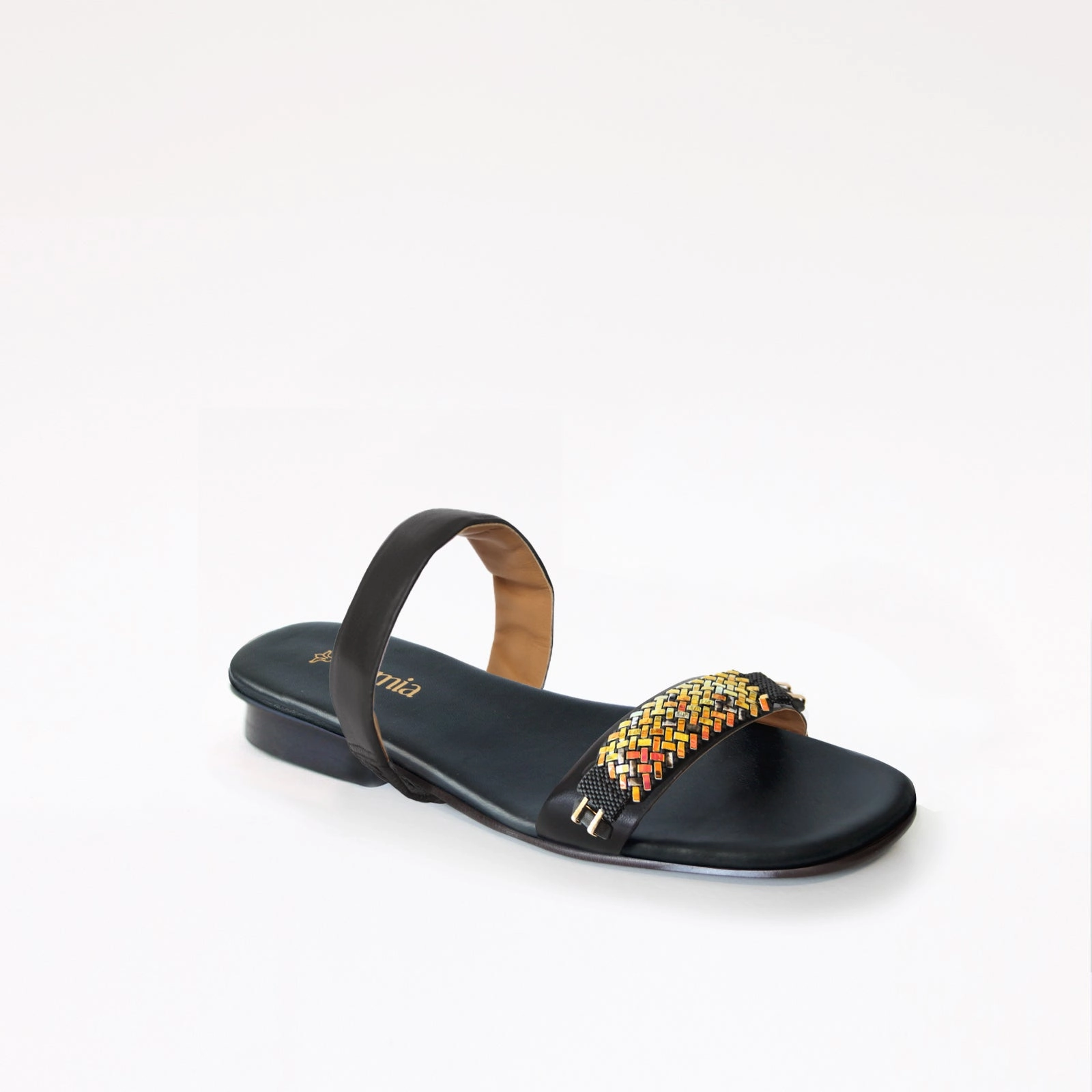 Sandals In Style Black Swap Sandal Volcanic Cushion