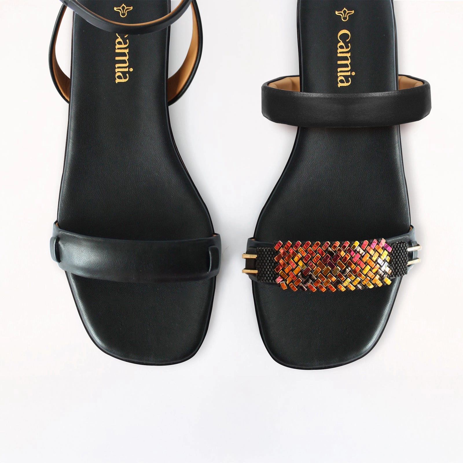 Sandals Inn Daytona Black Swap Sandal Volcanic Cushion