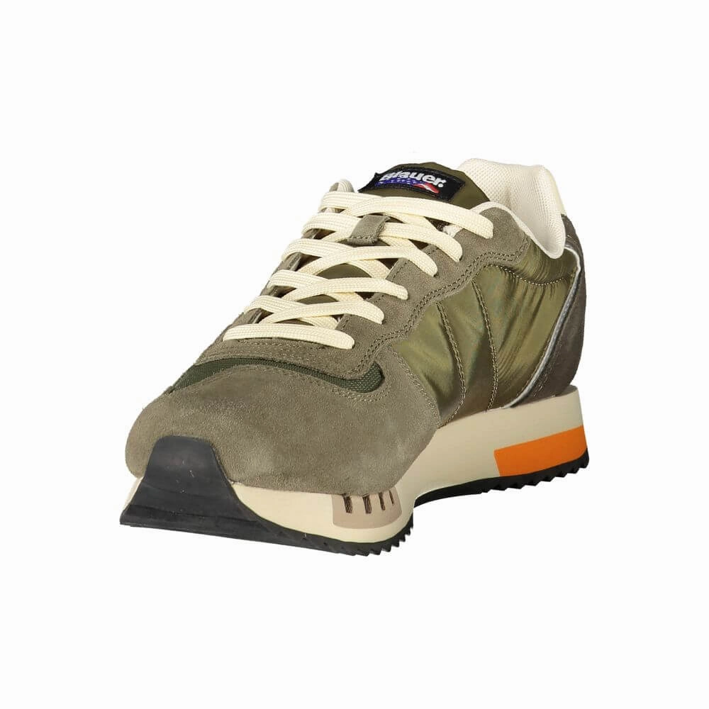 Blauer Green Polyester Men Sneaker Dolce And Gabbana Sneakers