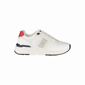 Blauer White Polyester Men Sneaker Court Sneakers