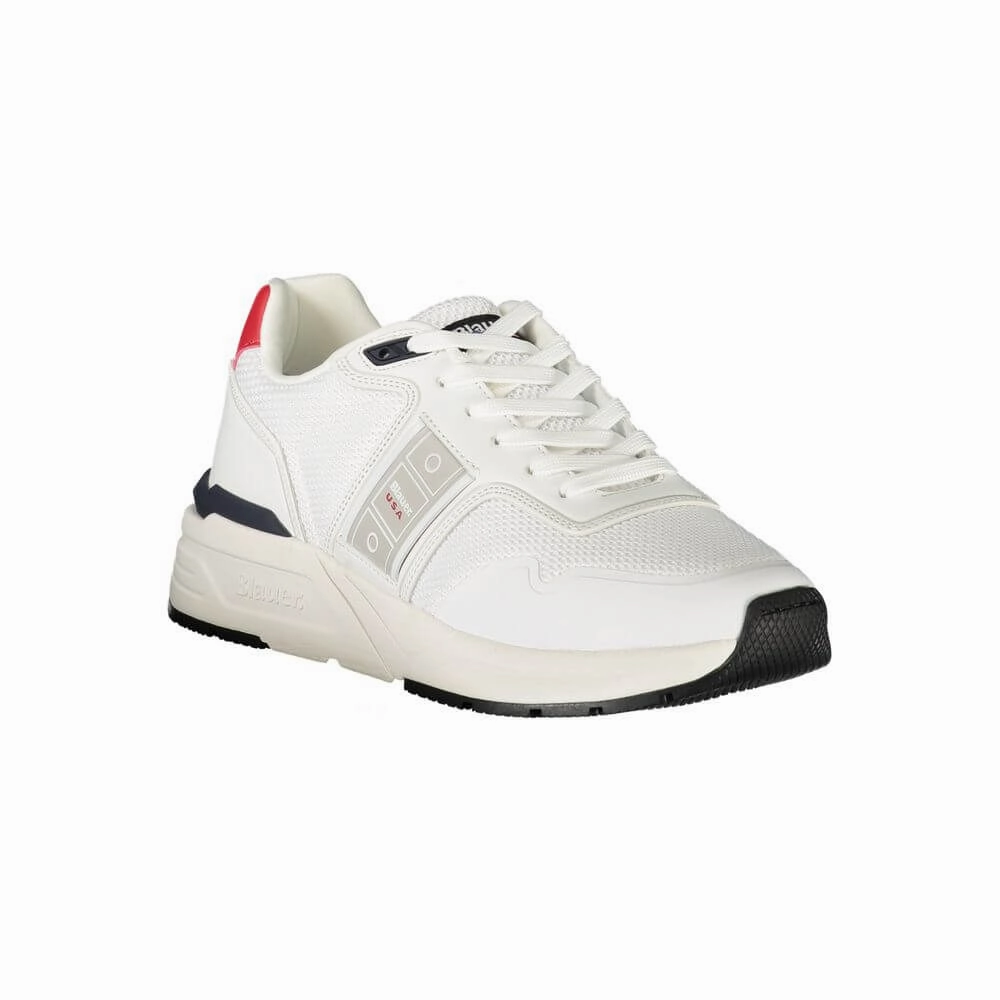 Blauer White Polyester Men Sneaker Panam Sneakers